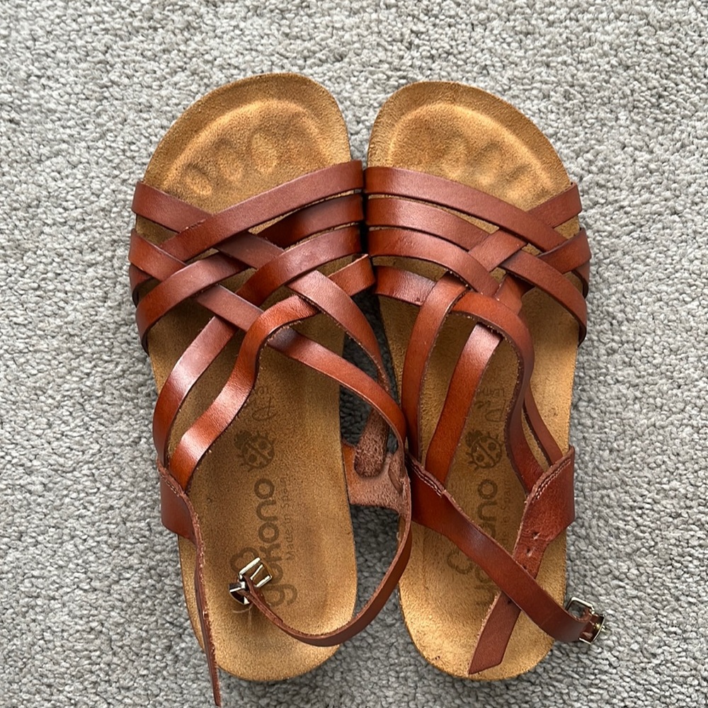 Yokono brown leather sandals - Women’s 37